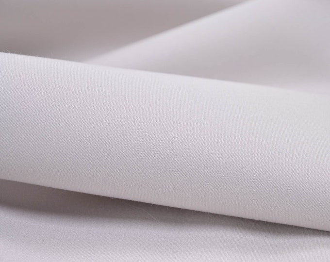 Hosenstoff aus Baumwolle Stretch in beige uni - 128cm breit - Stoff glatt UNI