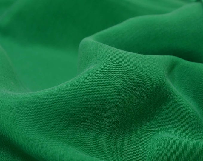 Vegan blouse fabric made from cupro and viscose in solid blue, denim blue, blouses - 145 cm wide - fabric with a slight sheen, solid color