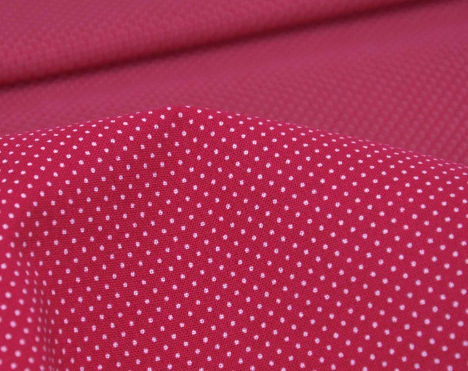 Baumwollstoff Rosenborg rot, weiß, Punkte von Westfalenstoffe - 150cm breit - Stoff glatt, Punkte