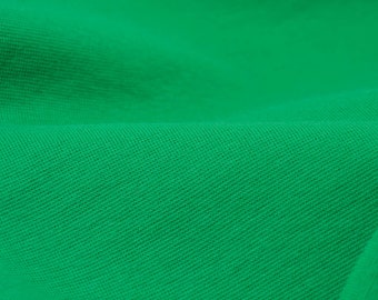 Bündchenstoff Feinripp Heike aus Baumwolle in grün - 100cm breit - Stoff glatt UNI