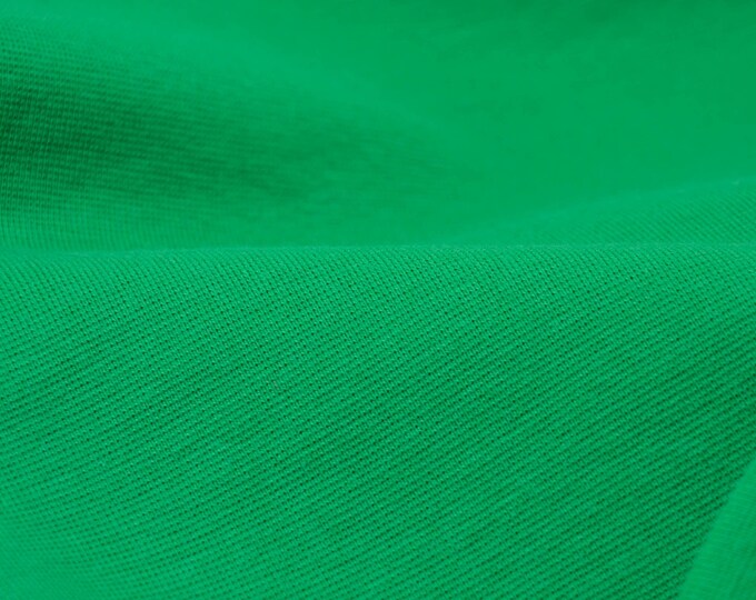 Bündchenstoff Feinripp Heike aus Baumwolle in grün - 100cm breit - Stoff glatt UNI