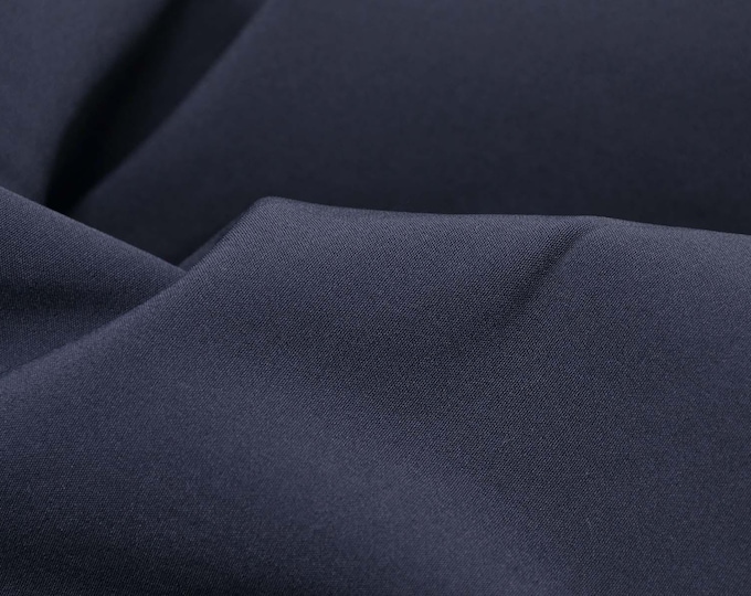 Softshell fabric with fleece backing, water-repellent, solid color, dark gray - 145 cm wide - matte fabric, solid color