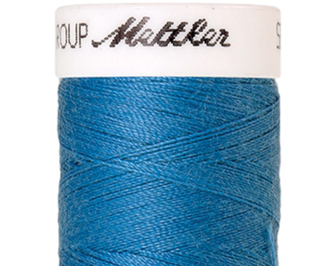 Seralon 200 m col. 22 (Wave Blue) sewing thread by Amann Mettler - High-quality sewing thread for sewing projects - 200 meters on the roll - color Wave Blu