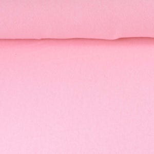 Tejido de punto rosa claro Gillo de algodón de Hilco - 175 cm de ancho - tejido de punto de color liso imagen 6