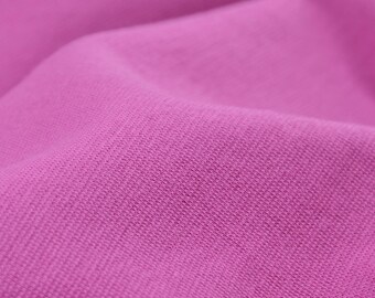 Tejido de punto acanalado, punto fino, tejido tubular de algodón en color rosa - 100 cm de ancho - tejido de punto, color liso