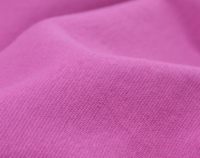 Bündchenstoff, Feinstrick, Schlauchware aus Baumwolle in rosa - 100cm breit - Stoff strick, UNI
