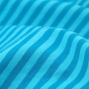 Cuff fabric striped, stripes blue made of cotton by Westfalenstoffe - 145 cm wide - fabric knit, stripes