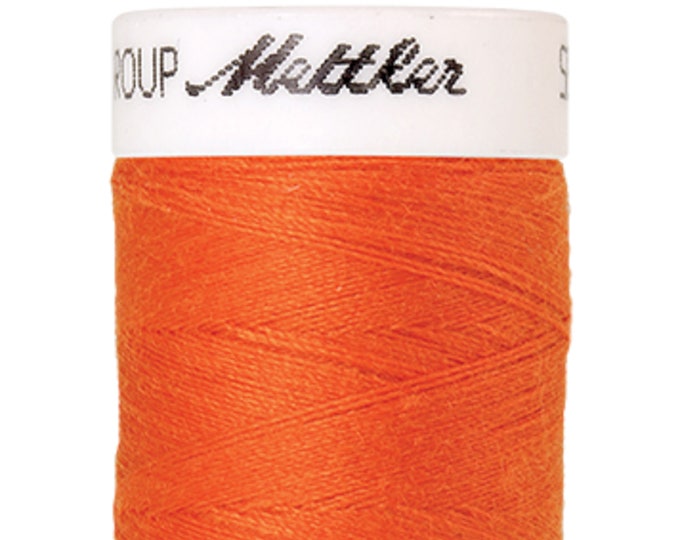 Seralon 200m col. 1335 (Tangerine) Nähgarn von Amann Mettler - Hochwertiges Nähgarn für Näharbeiten - 200 Meter auf der Rolle – Farbe Tanger