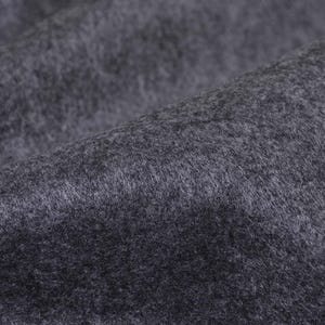 Decorative fabric, felt 1.4 mm, craft felt, embroidery felt, plain dark grey - 180 cm wide - fabric can be used on both sides, UNI