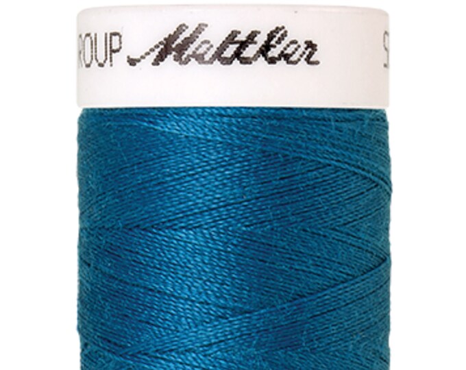 Seralon 200 m col. 999 (Caribbean Sea) sewing thread by Amann Mettler - High-quality sewing thread for sewing projects - 200 meters on a spool - Color Ca