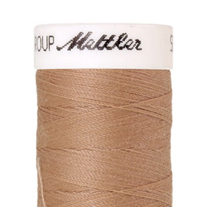Hilo de coser Seralon 200 m col. 260 (Paja de Avena) de Amann Mettler - Hilo de coser de alta calidad para proyectos de costura - 200 metros por carrete - Color Paja de Avena
