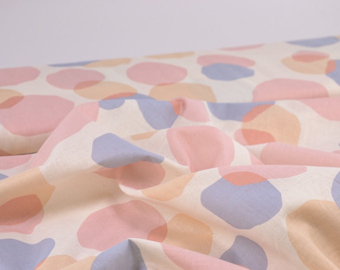 Kokka, Seven Island, Cotton, Circles, Pastel