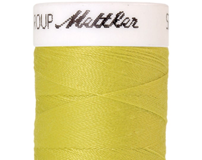 Seralon 200m col. 1309 (Limelight) Nähgarn von Amann Mettler - Hochwertiges Nähgarn für Näharbeiten - 200 Meter auf der Rolle – Farbe Limeli