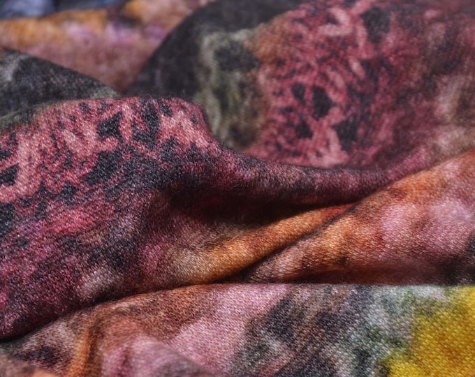 Strickstoff aus Viskose mit Stretch, gestreift, gemustert von Hilco - 140cm breit - Stoff gemustert, Streifen