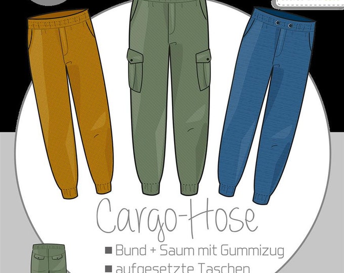 Paper cut cargo pants | Size 32-48, ki-ba-doo