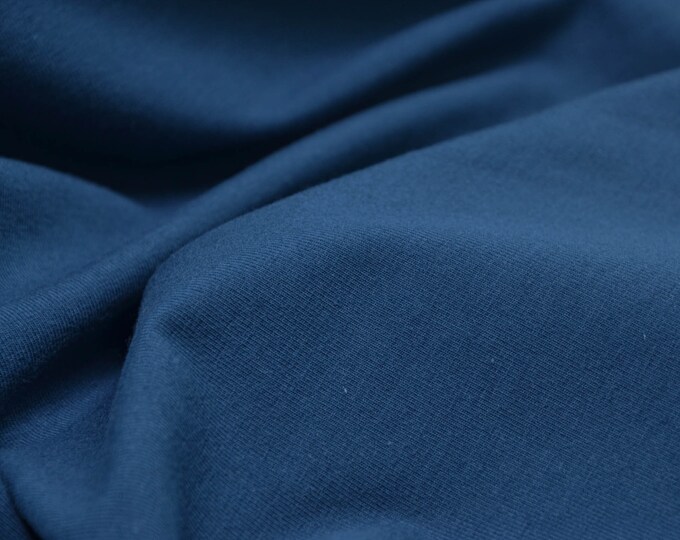 Jersey Basic made of cotton in blue - 155 cm wide - fabric smooth UNI
