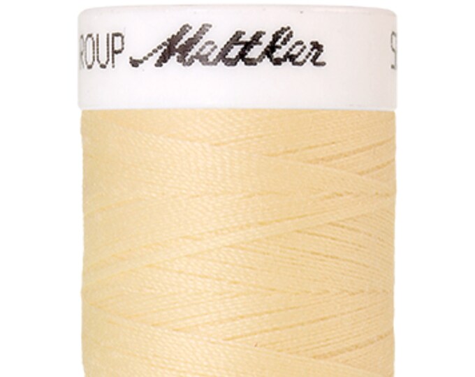 Seralon 200m col. 129 (Vanilla) Nähgarn von Amann Mettler - Hochwertiges Nähgarn für Näharbeiten - 200 Meter auf der Rolle – Farbe Vanilla -