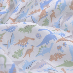 Dino, Double Gauze, Kokka, Cotton, Children&#39;s Fabric