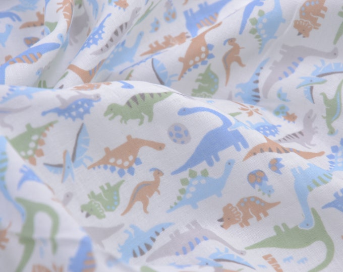 Dino, Double Gauze, Kokka, Cotton, Children's Fabric