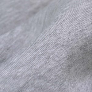 Cotton sweat fabric in light grey, mottled grey, jogging - 155 cm wide - matt, melange fabric