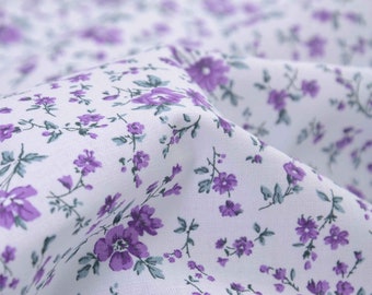 Cotton fabric Westfalenstoffe Capri, white, floral, patchwork - 150 cm wide - patterned fabric