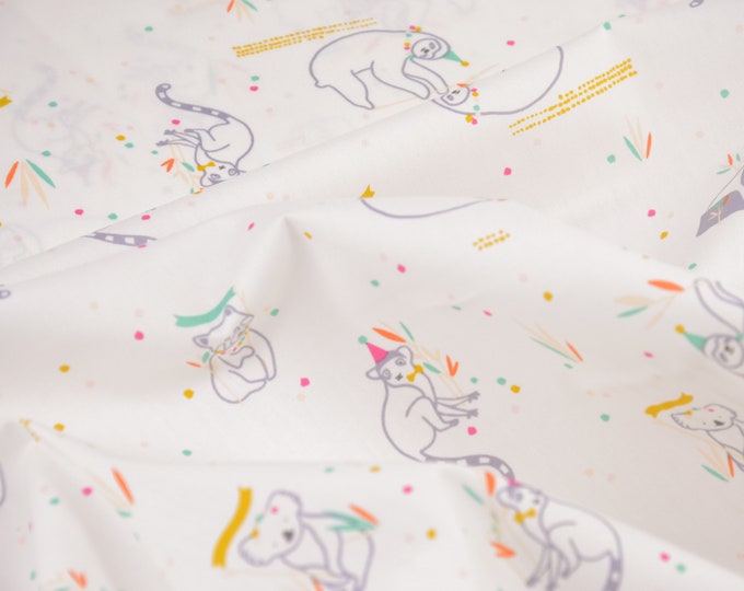 Popeline, Baumwolle, Tiere, Party Time, Katia