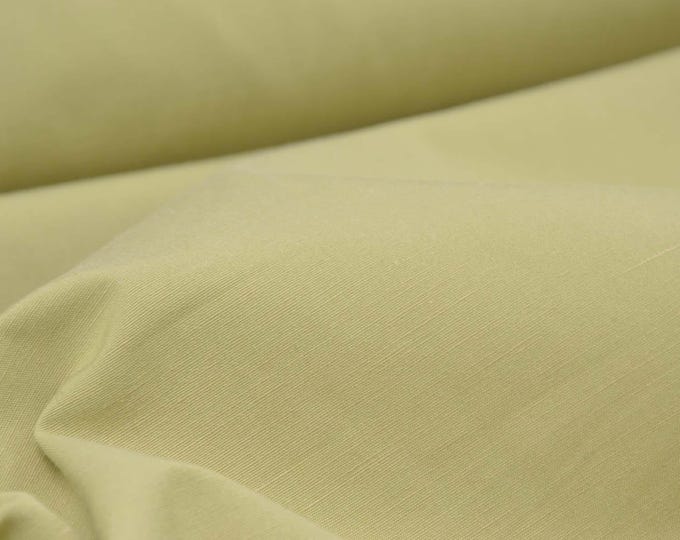 Baumwollstoff uni grün, Leinenoptik, glatt, Kissen - 140cm breit - Stoff glatt, UNI