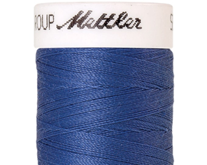 Seralon 200 m col. 1464 (Tufts Blue) sewing thread by Amann Mettler - High-quality sewing thread for sewing projects - 200 meters on a spool - Tufts Blue color