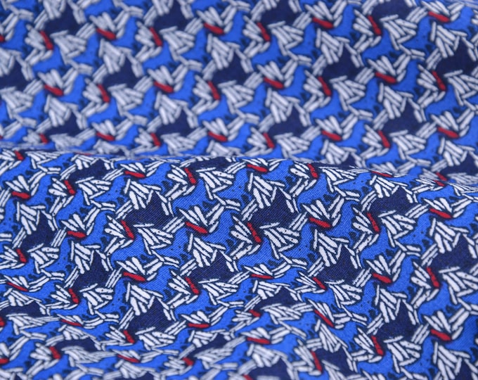 Patterned cotton blouse fabric with elastane, abstract design - 145 cm wide - patterned fabric