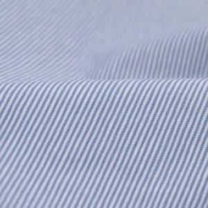 Cotton jersey with thin stripes in light blue, white striped - 150 cm wide - matt fabric, stripes