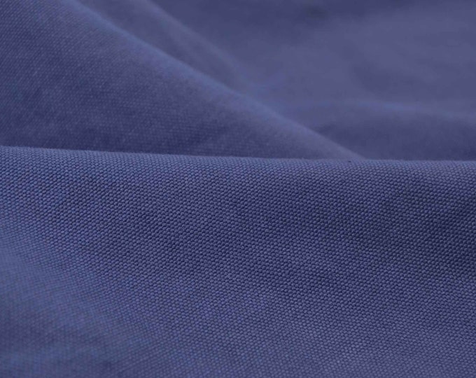Canvas Heavy Washed Navy, Blau von Mind the Maker - 145cm breit - Stoff matt, UNI
