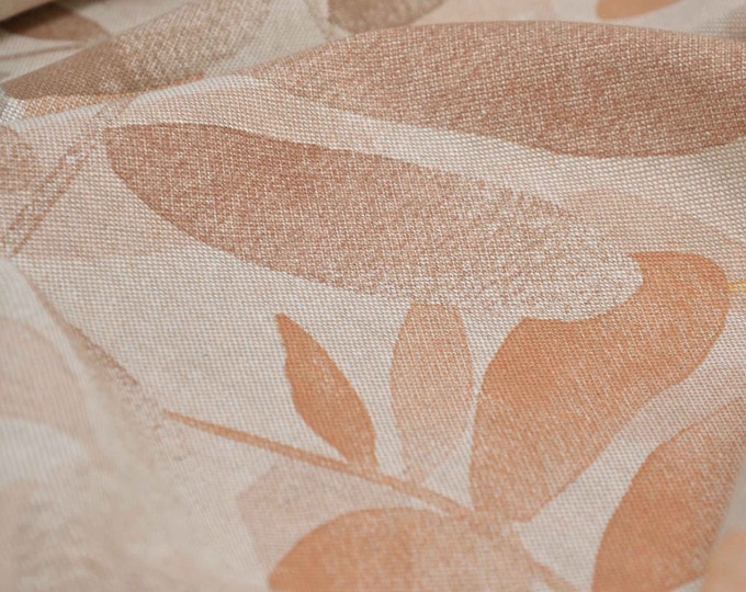 NEU! Canvas Dekostoff Blätter, beige, braun, gelb, rost, Baumwolle