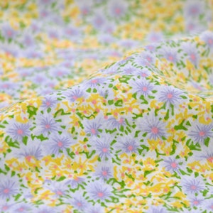 Seersucker floral print, cotton, Fibre Mood