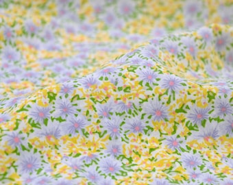 Seersucker floral print, cotton, Fibre Mood