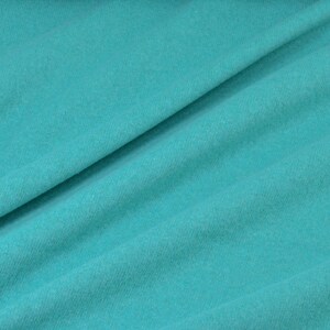 Tejido de punto de algodón Gillo en turquesa y verde de Hilco - 175 cm de ancho - tejido jaspeado mate imagen 8