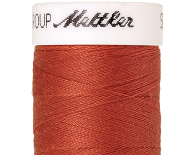 Seralon 200 m col. 1288 (Reddish Ocher) sewing thread by Amann Mettler - High-quality sewing thread for sewing projects - 200 meters on a spool - Color Re