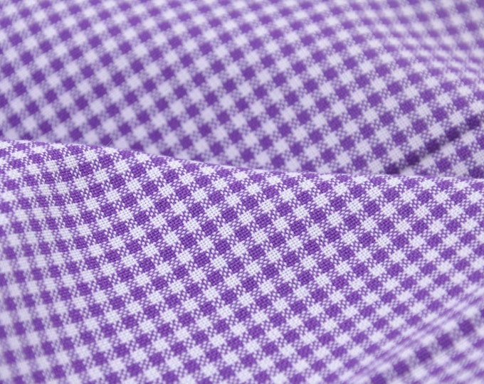 Baumwollstoff Capri lila, weiß kariert, Karo von Westfalenstoffe - 150cm breit - Stoff glatt, Karos