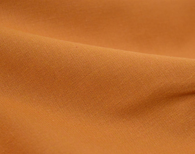 Baumwollstoff Webware Unimelange von Westfalenstoffe zimt-messing - 150cm breit - Stoff meliert UNI