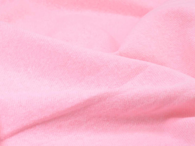 Tejido de punto rosa claro Gillo de algodón de Hilco - 175 cm de ancho - tejido de punto de color liso imagen 2