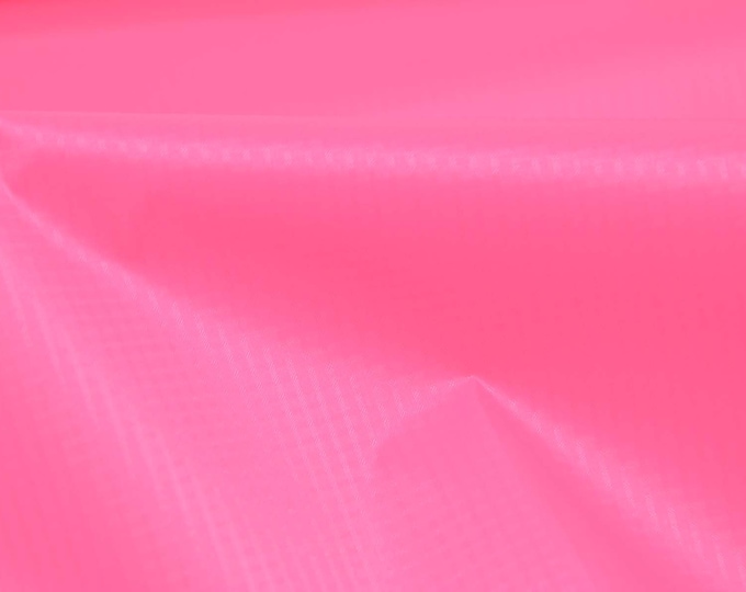 Jacket fabric waterproof, water-resistant, neon pink by Katia Fabrics - 145 cm wide - smooth fabric, UNI