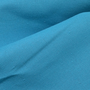 Canvas fabric plain made of cotton in blue, ocean - 135 cm wide - fabric matt UNI