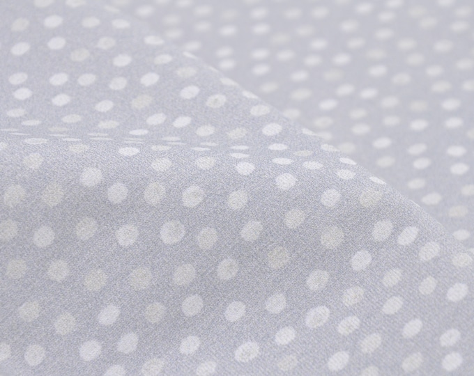 Kinderjersey Baby Dotti Punkte, hellgrau von Hilco aus Baumwolle - 150cm breit - Stoff matt, Punkte