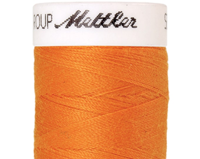 Seralon 200 m col. 122 (Pumpkin) sewing thread by Amann Mettler - High-quality sewing thread for sewing projects - 200 meters on the roll - Color Pumpkin -