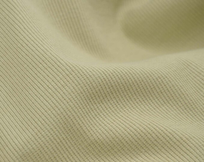 Bündchen Fibre Mood 28 Eden Grobstrick lindgrün - 50cm breit - Stoff glatt, UNI