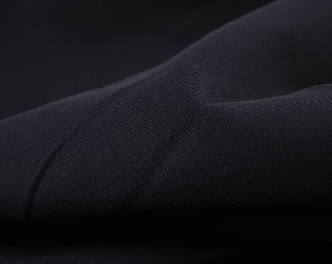 Jeansstoff Stretch in dunkelblau aus Baumwolle - 125cm breit - Stoff leicht glänzend UNI