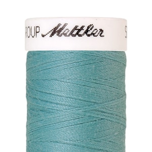 Seralon 200 m col. 408 (Aqua) sewing thread from Amann Mettler - High-quality sewing thread for sewing work - 200 meters on the roll - Color Aqua - Sewing thread