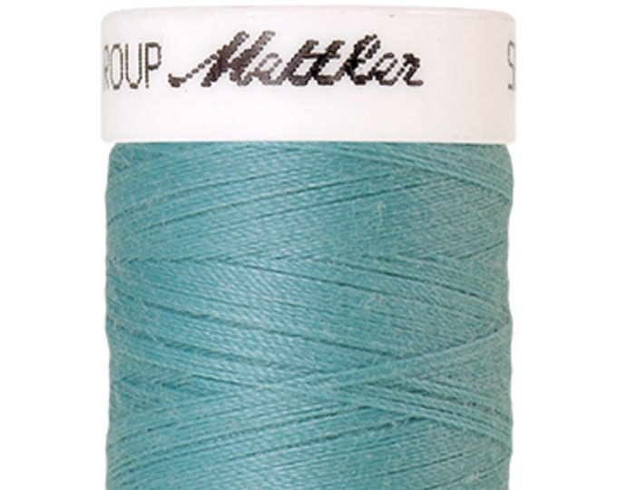 Seralon 200 m col. 408 (Aqua) sewing thread by Amann Mettler - High-quality sewing thread for sewing projects - 200 meters on the roll - Color Aqua - Sewing thread