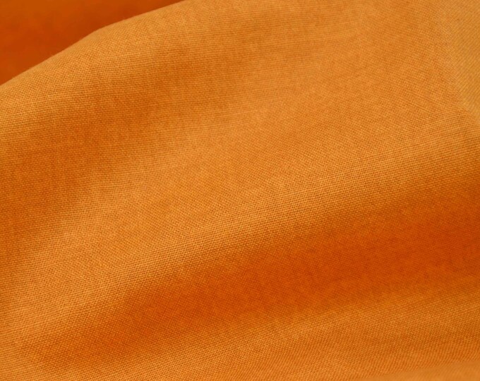 Cotton fabric Linen Texture patchwork fabric linen look gold orange