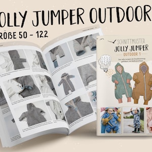 Lybstes Jolly Jumper Outdoor 1, Draußenanzug mit Reißverschluss Papierschnittmuster