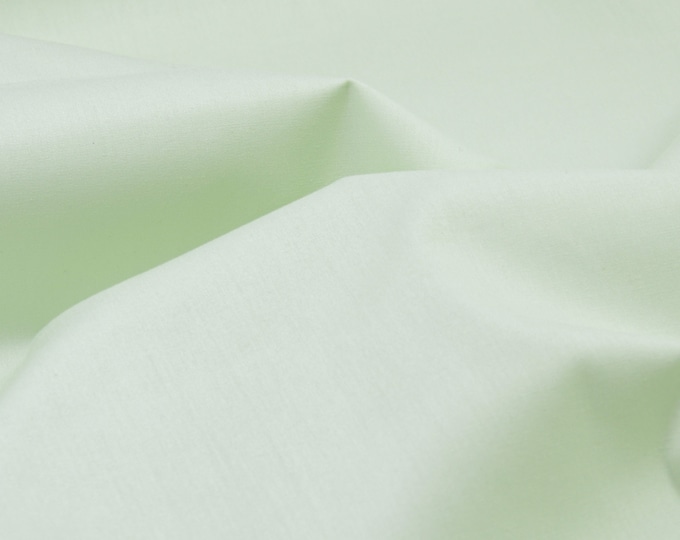 Fibre Mood Special n3, Odyna, Poplin plain green, Cotton - 145 cm wide - Fabric smooth, UNI